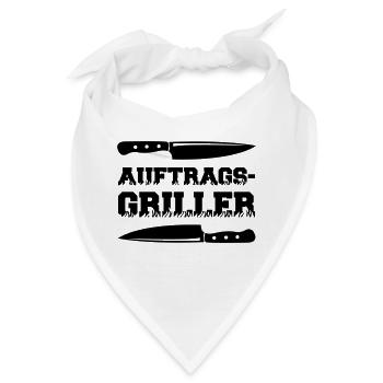 auftragsgriller 01 - Bandana - Weiß - Vorne