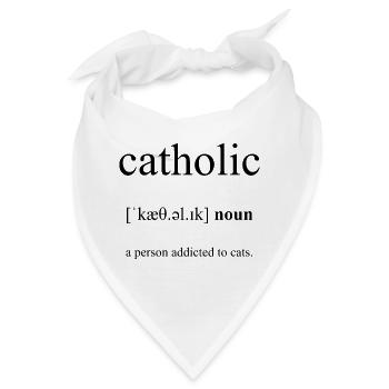 Catholic Definition Dictionary - Bandana - Weiß - Vorne