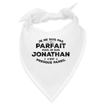 Jonathan Ein Name, eine Einstellung Jonathan Humor - Bandana - Weiß - Vorne