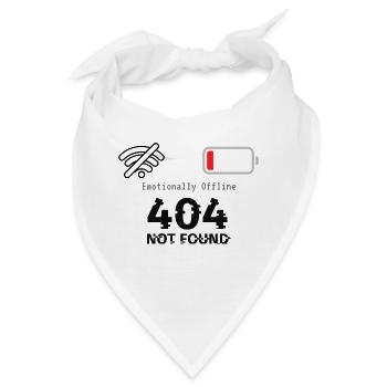 Emotionally Offline - Bandana - Weiß - Vorne