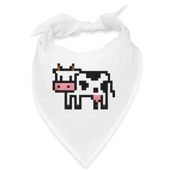kuh pixel - Bandana - Weiß - Vorne