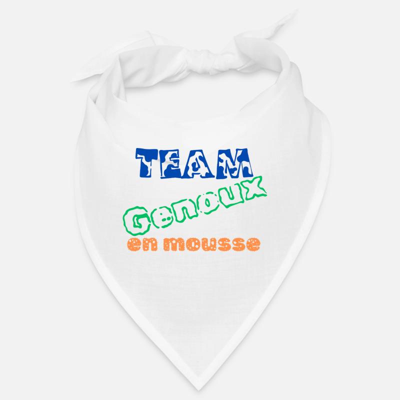 Team Genoux en mousse - Bandana - blanc