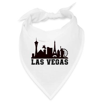 vegas skyline - Bandana - Weiß - Vorne