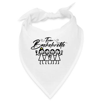 Bachelorette Team Mädels - Bandana - Weiß - Vorne