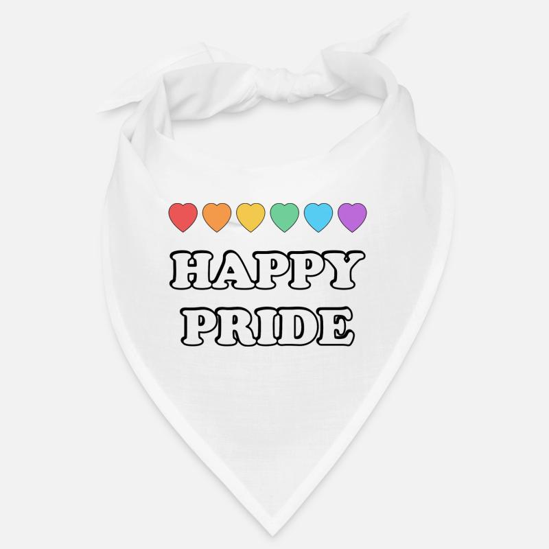 Happy Pride Regenbogenherzen Bandana