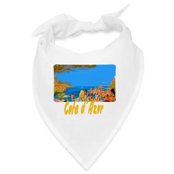 Cote d´ Azur - Bandana - Weiß - Vorne
