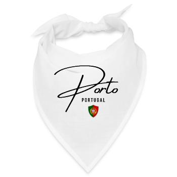 Ich liebe Porto, ich erinnere mich an Porto - Bandana - Weiß - Vorne