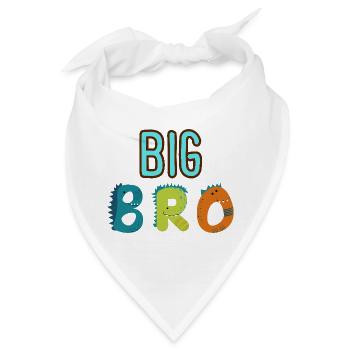 Großer Bruder - Big Bro - Bandana - Weiß - Vorne