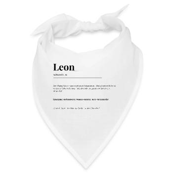 Leon - Bandana - Weiß - Vorne