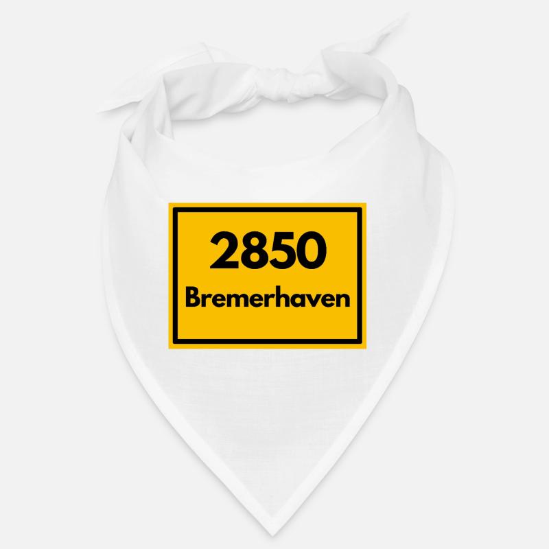 Panneau de lieu - puis ancien code postal 2850 BREMERHAVEN Bandana
