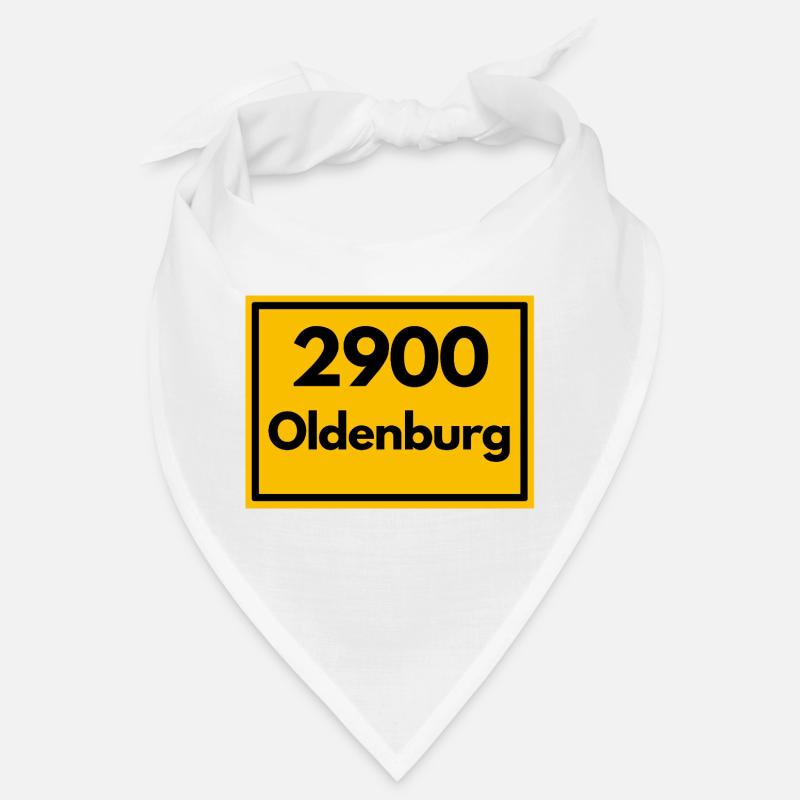 Panneau de lieu - puis rétro ancien code postal 2900 OLDENBURG Bandana