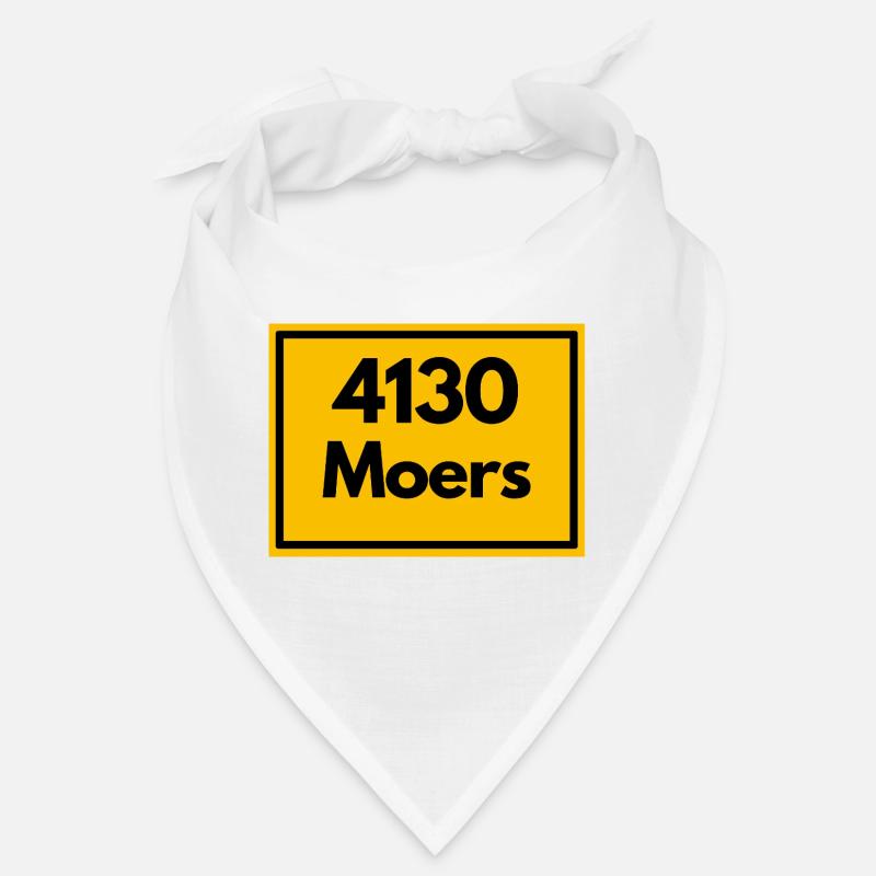 Panneau de la ville - puis rétro ancien code postal 4130 MOERS Bandana