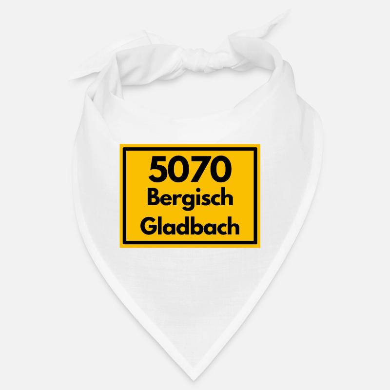 Panneau de la ville ancien code postal 5070 BERGISCH GLADBACHi Bandana