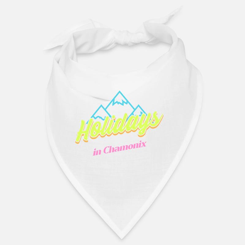 80's hliday in chamonix - Bandana - blanc