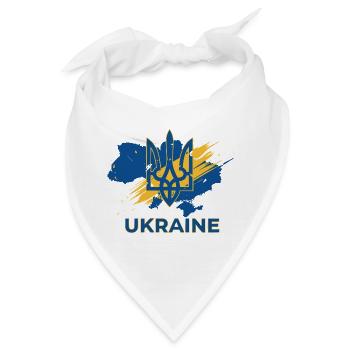 Trident Wave Ukraine Logo-Druck - Bandana - Weiß - Vorne