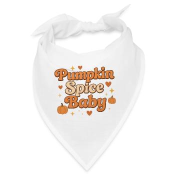 pumpkin spice baby / herbst design - Bandana - Weiß - Vorne