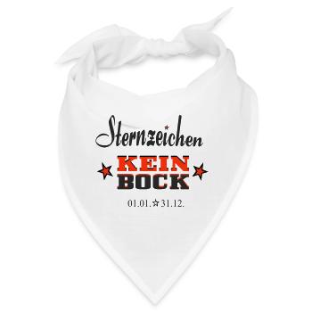 Sternchen Kein Bock Jahreskalender - Bandana - Weiß - Vorne