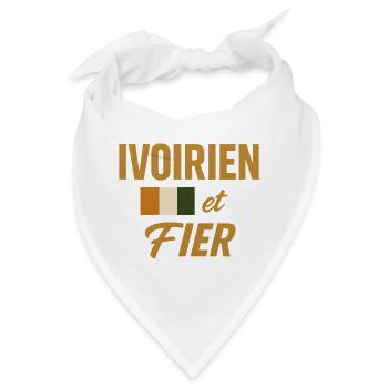 Ivorisch und stolz 🇨🇮 - Bandana - Weiß - Vorne