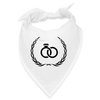 Eheringe Ring Hochzeit - Bandana - Weiß - Vorne