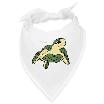 Schildkröten Schildkröten - Bandana - Weiß - Vorne