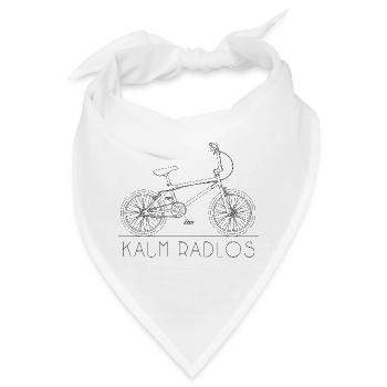 Kaum Radlos BMX Humor Wortspiel - Bandana - Weiß - Vorne