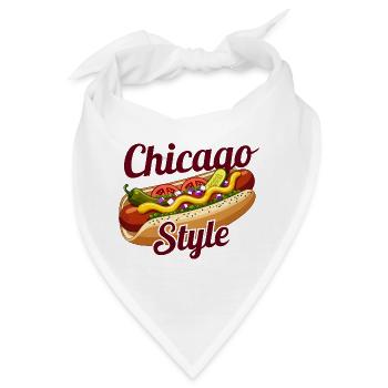 Chicago Style Hot-Dog-Klassiker - Bandana - Weiß - Vorne