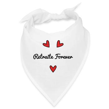 RUHESTAND. RUHESTAND. PENSIONIERT. RUHESTAND - Bandana - Weiß - Vorne