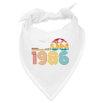 Vintage 1980s Limited Edition - Bandana - Weiß - Vorne