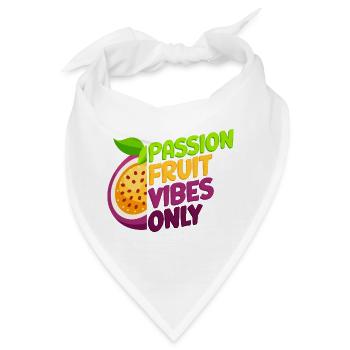 Passion Fruit Vibes Only - Bandana - Weiß - Vorne