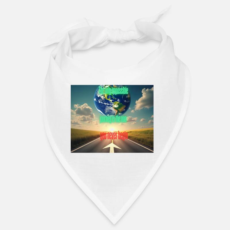 Seul le voyage que vous ne commencez pas est impossible Bandana