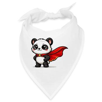 held Panda – Kleiner Superpanda - Bandana - Weiß - Vorne