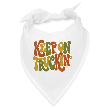 Mach weiter – Mach weiter vorwärts - Bandana - Weiß - Vorne