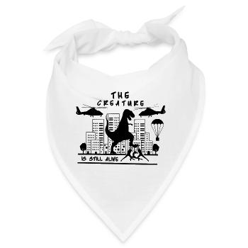 The Creature is still alive - Bandana - Weiß - Vorne