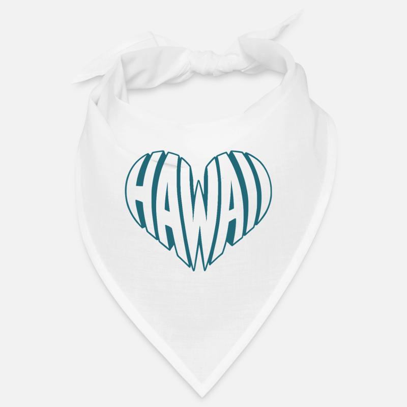Hawaï, Hawaï Angular HeartTypo Design Bandana