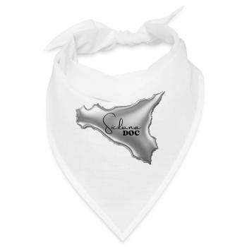 Siciliana Doc Damen & Kinder T-Shirt  - Bandana - Weiß - Vorne