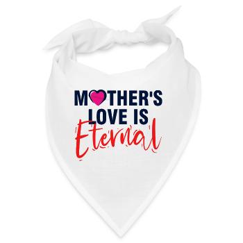 Mutterliebe ist ewige elegante Typografie - Bandana - Weiß - Vorne