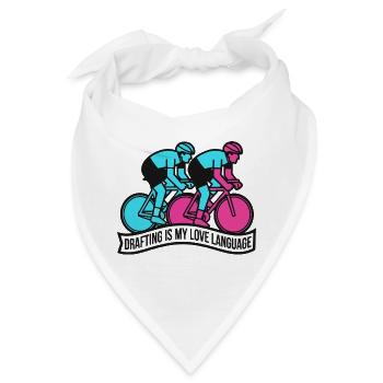 Drafting ist mein Liebessprache-Zyklus - Bandana - Weiß - Vorne
