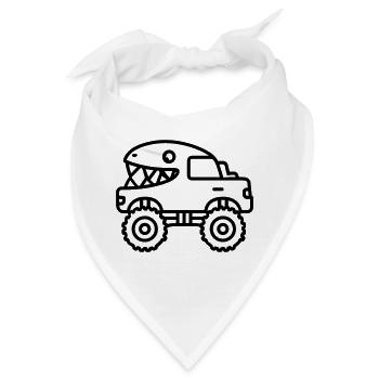 Monstertruck - Bandana - Weiß - Vorne