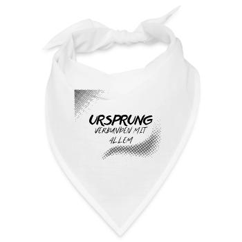 URSPRUNG – Verbunden mit Allem - Bandana - Weiß - Vorne