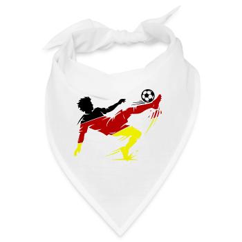 Fallrückzieher Deutschland Fussball - Bandana - Weiß - Vorne