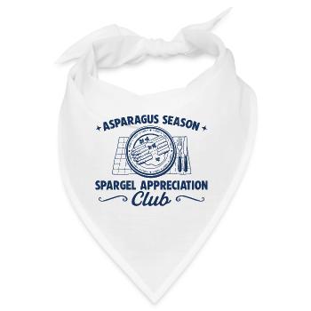 Spargel Appreciation Club – Retro Gourmet - Bandana - Weiß - Vorne