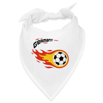 Fußball Fanshirt Deutschland Germany Komet - Bandana - Weiß - Vorne