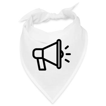 Megaphon - Bandana - Weiß - Vorne