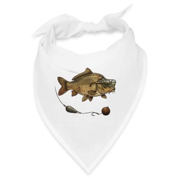 Karpfen - Bandana - Weiß - Vorne