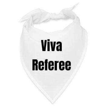 Viva Referee Fette Typografie - Bandana - Weiß - Vorne