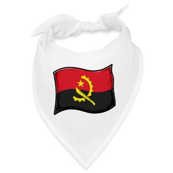Angola Flagge - Bandana - Weiß - Vorne