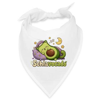 Schlavocado Schlaf-Träumerei - Bandana - Weiß - Vorne