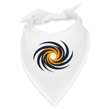 Galaxie Schwarzes Loch Logo - Bandana - Weiß - Vorne