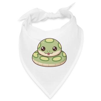 Anakonda Schlange - Bandana - Weiß - Vorne