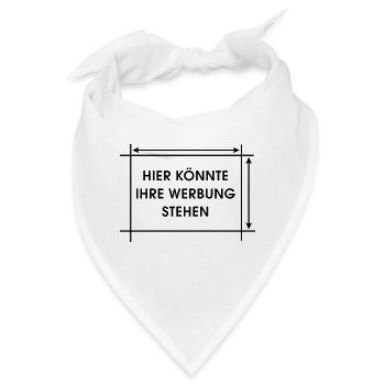 Hier könnte Ihre Werbung stehen - Bandana - Weiß - Vorne